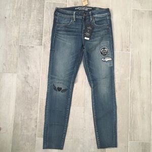 A&E unique patch jeans!